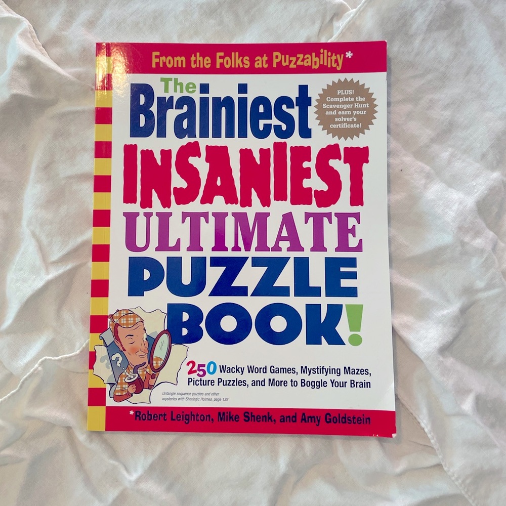 The Brainiest Insaniest Ultimate Puzzle Book! Ages 7+